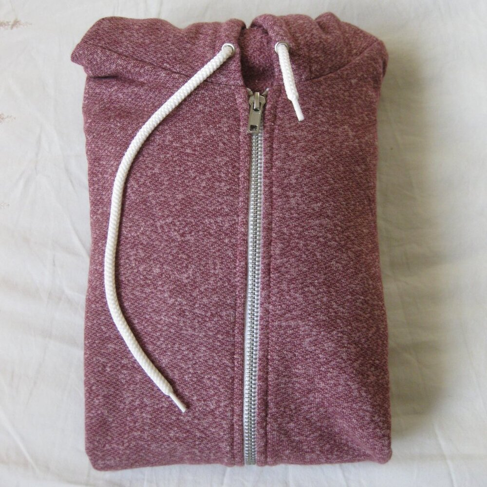 American Apparel Maroon Zip-Up Hoodie